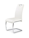 Sedia da pranzo in ecopelle K211 Bianco