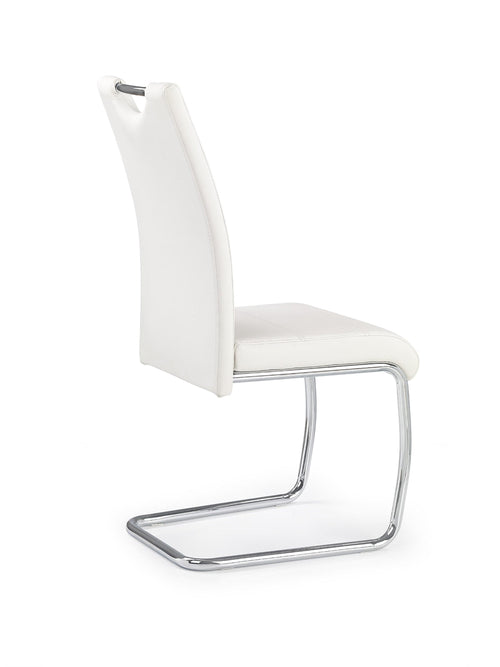 Sedia da pranzo in ecopelle K211 Bianco (1)