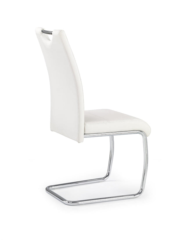 Sedia da pranzo in ecopelle K211 Bianco (1)