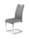 Sedia da pranzo in ecopelle K211 Grigio