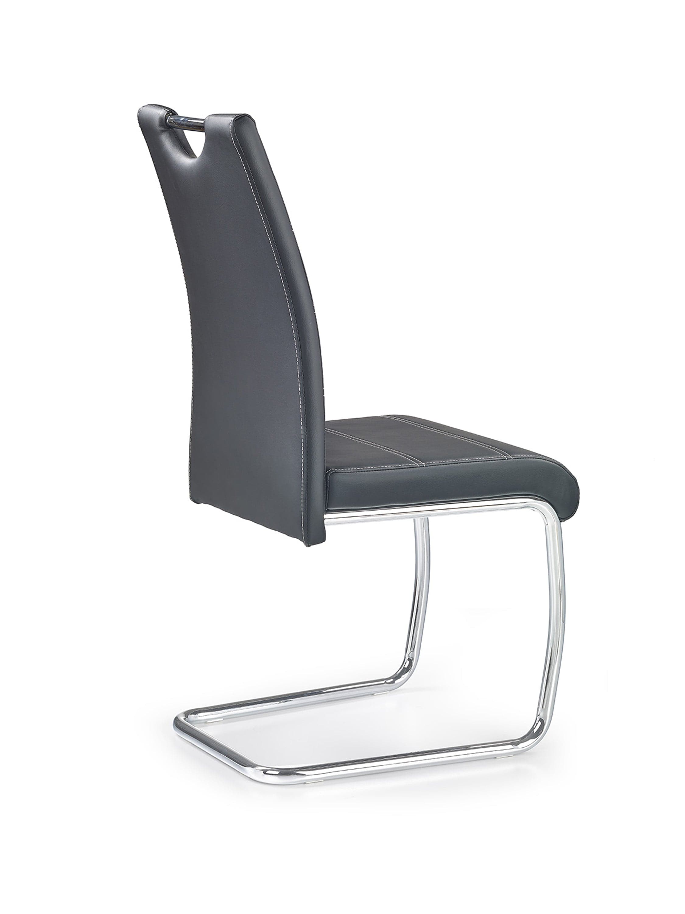 Sedia da pranzo in ecopelle K211 Nero (1)
