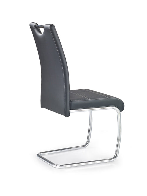 Sedia da pranzo in ecopelle K211 Nero (1)