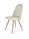 Sedia da pranzo in ecopelle K214 Crema