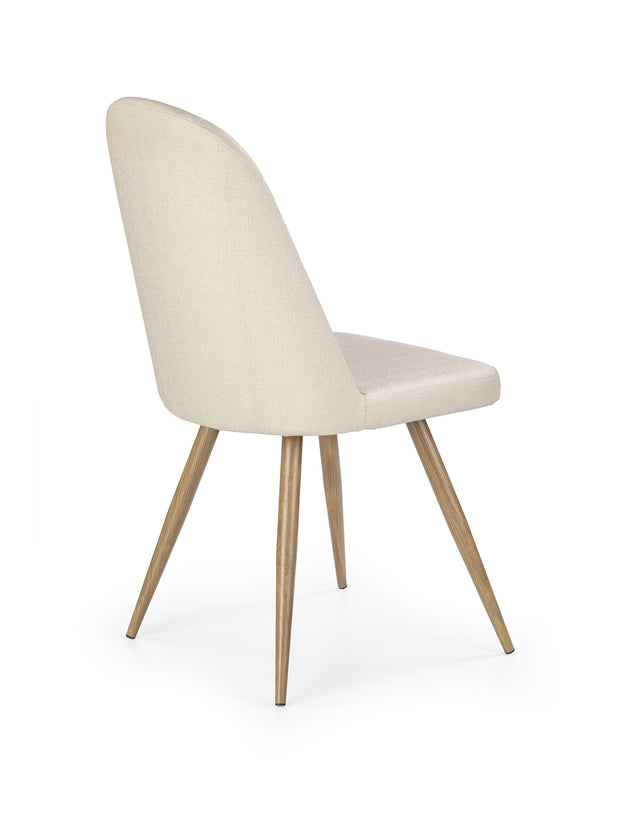 Sedia da pranzo in ecopelle K214 Crema (1)