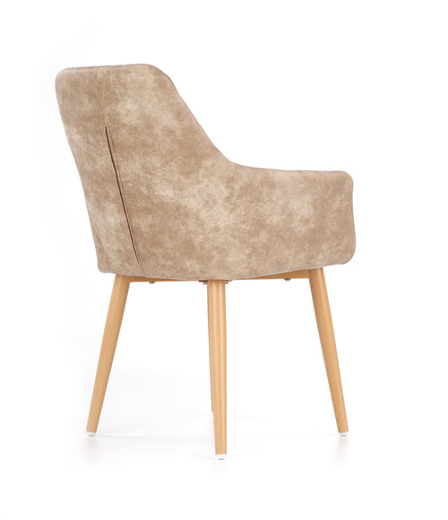 Sedia da pranzo in ecopelle K287 Beige (1)