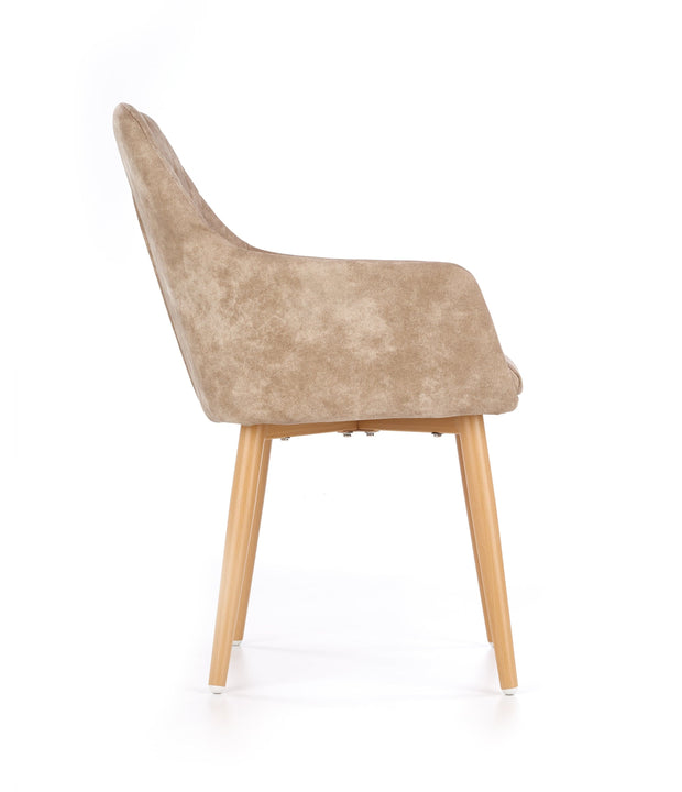 Sedia da pranzo in ecopelle K287 Beige (3)