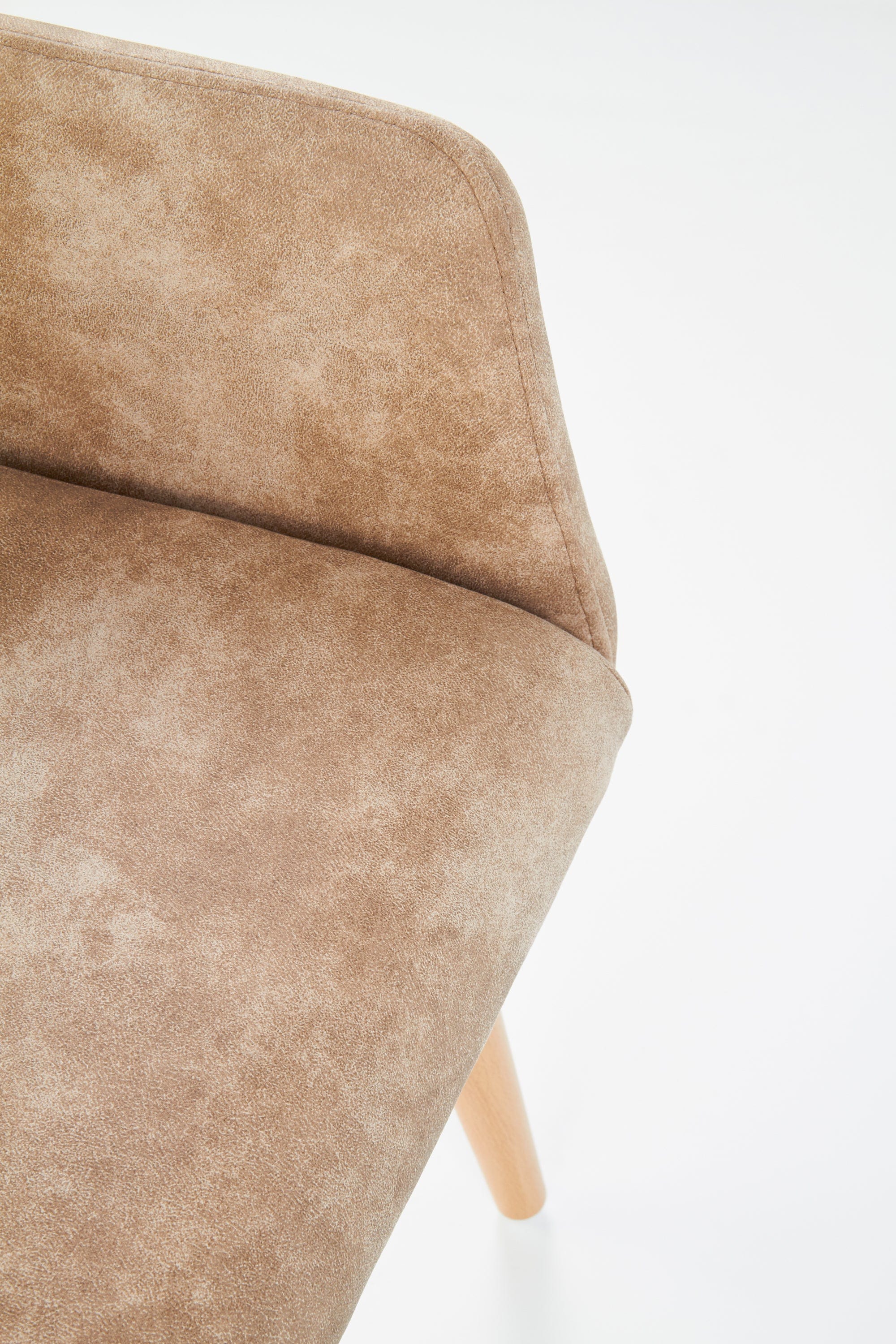 Sedia da pranzo in ecopelle K287 Beige (4)