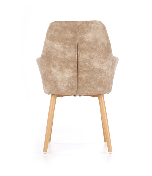 Sedia da pranzo in ecopelle K287 Beige (6)