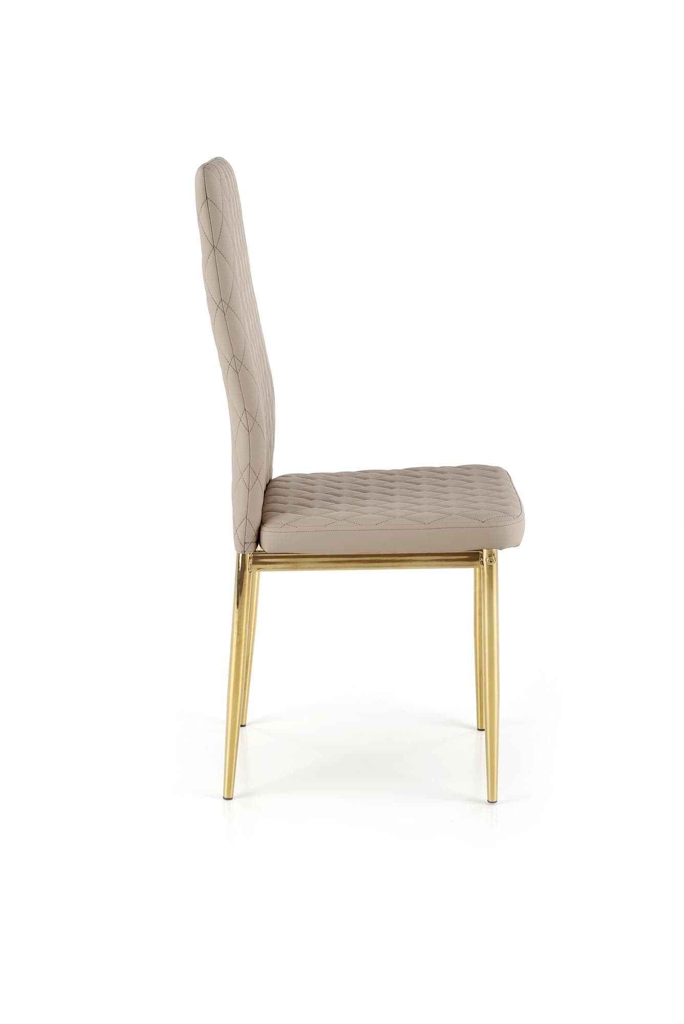 Sedia da pranzo in ecopelle K501 Cappuccino (3)