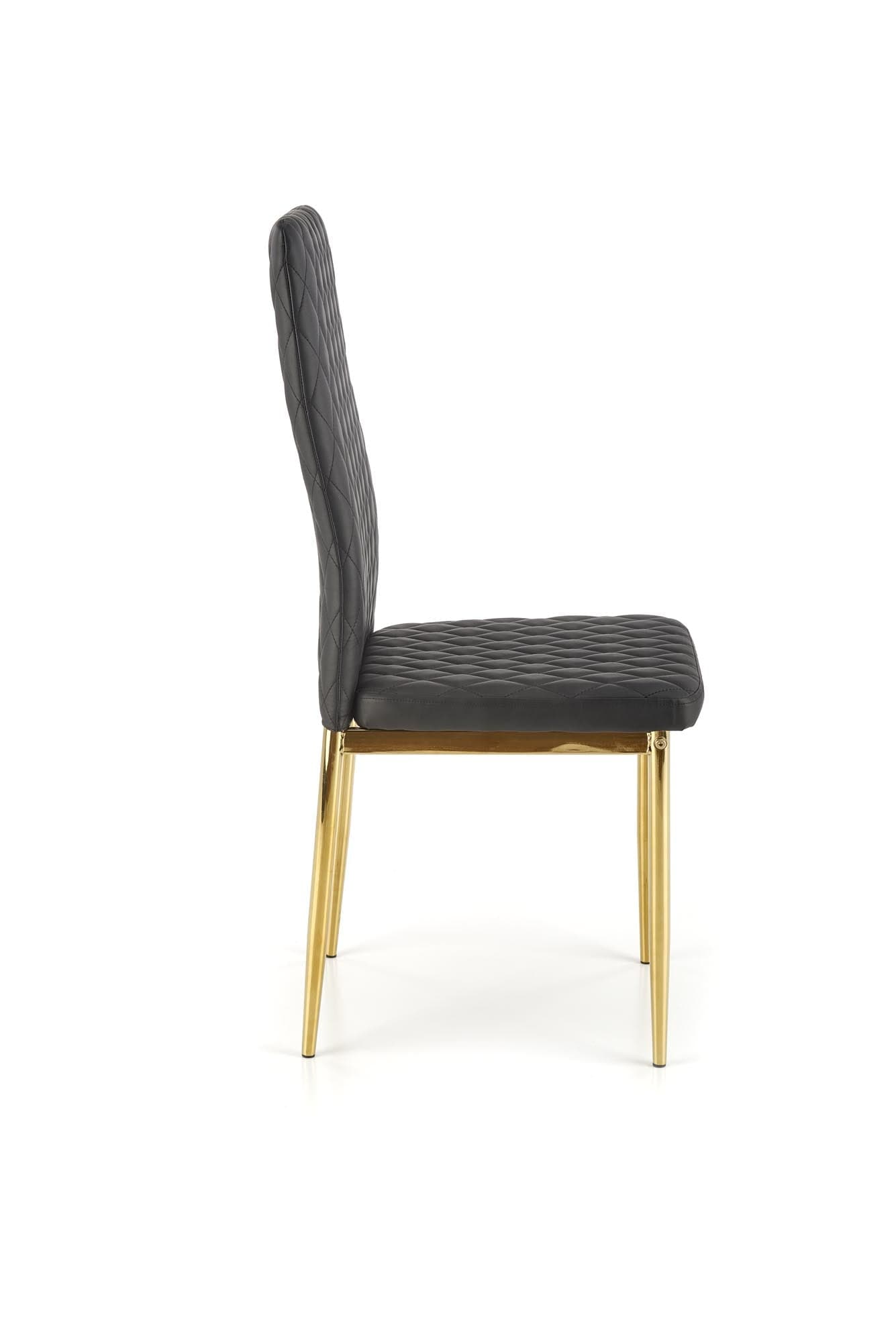 Sedia da pranzo in ecopelle K501 Nero (3)