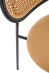 Sedia da pranzo in ecopelle K524 Marrone (7)