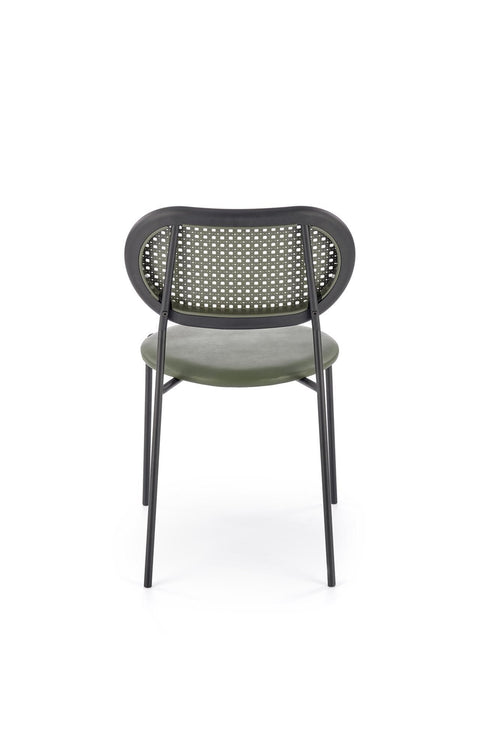 Sedia da pranzo in ecopelle K524 Verde (1)