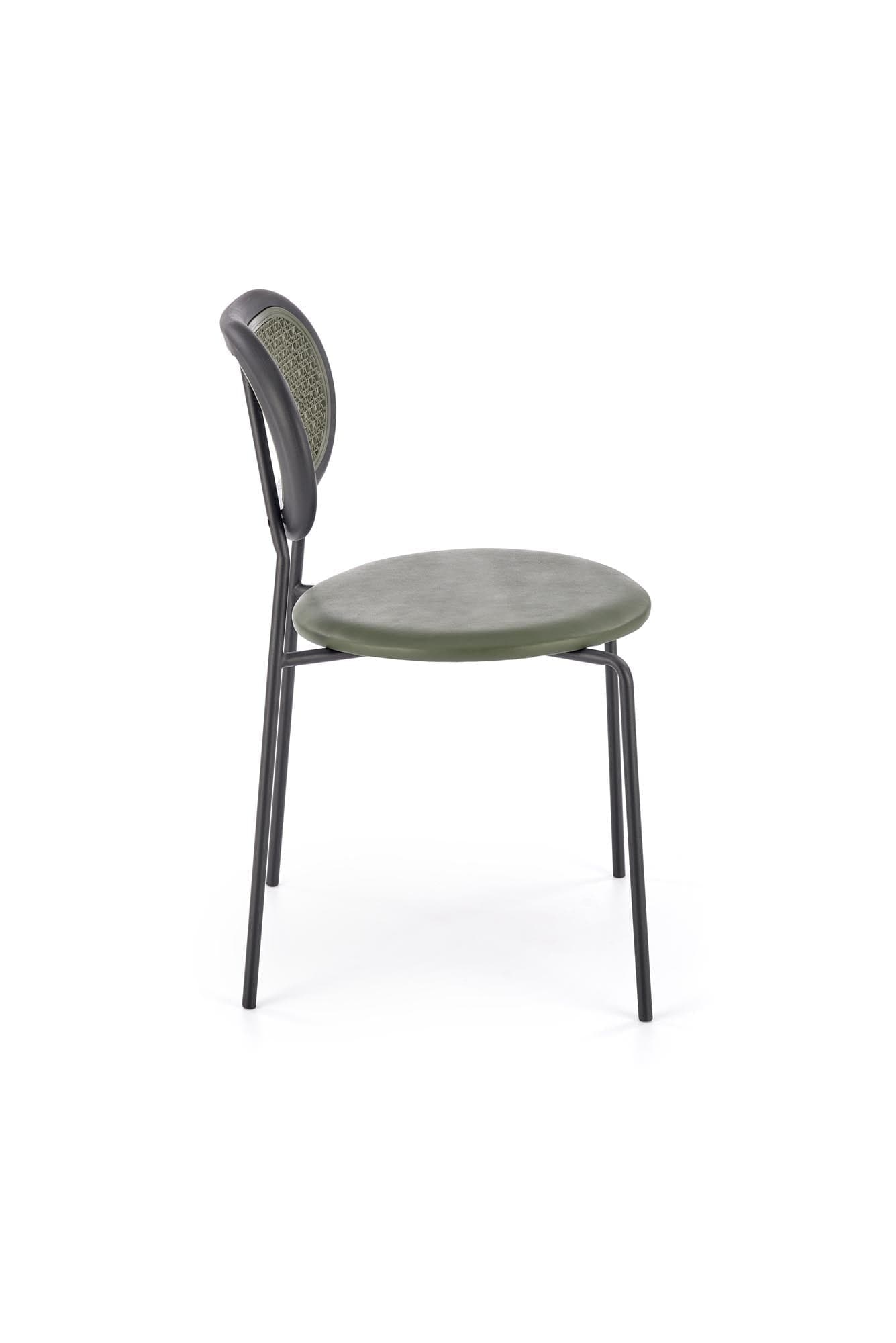 Sedia da pranzo in ecopelle K524 Verde (3)