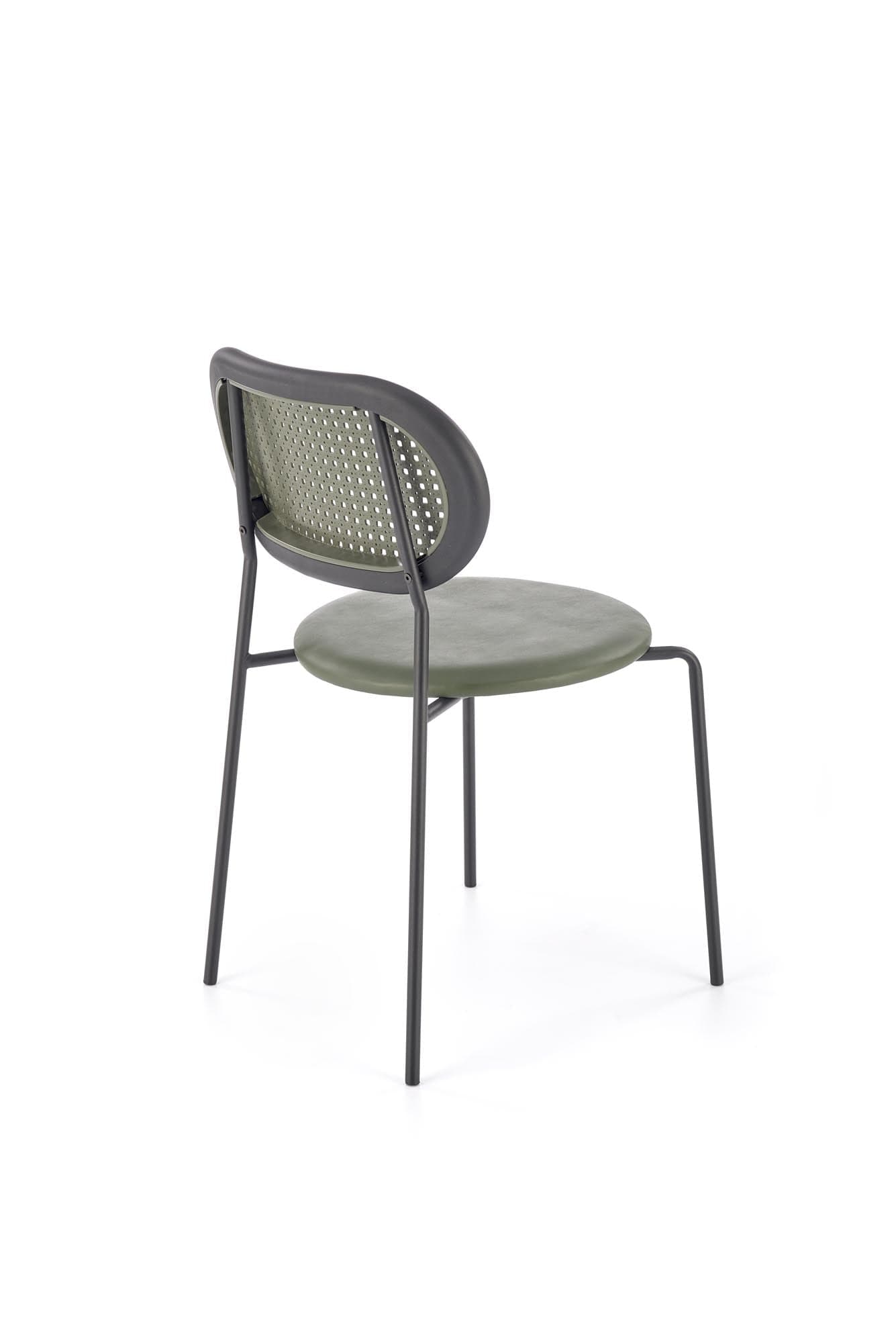 Sedia da pranzo in ecopelle K524 Verde (5)