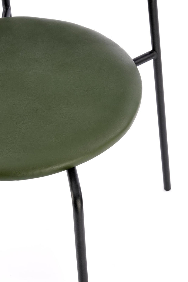 Sedia da pranzo in ecopelle K524 Verde (6)