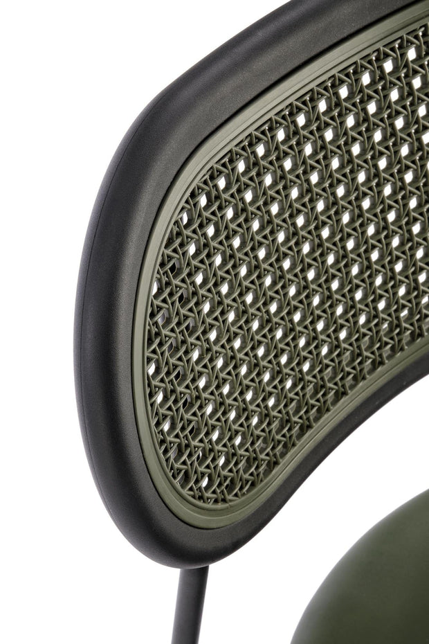 Sedia da pranzo in ecopelle K524 Verde (7)
