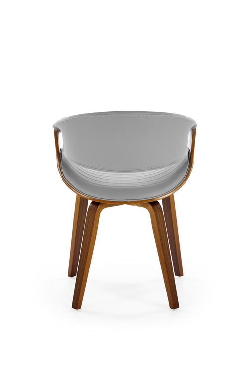 Sedia da pranzo in ecopelle K544 Grigio (1)