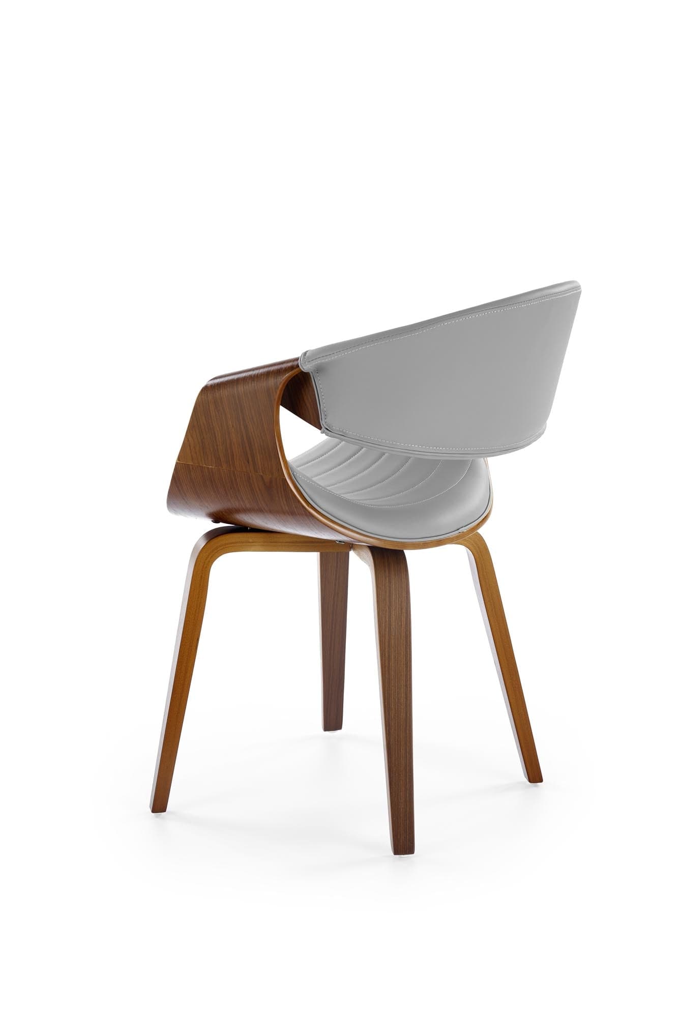 Sedia da pranzo in ecopelle K544 Grigio (4)