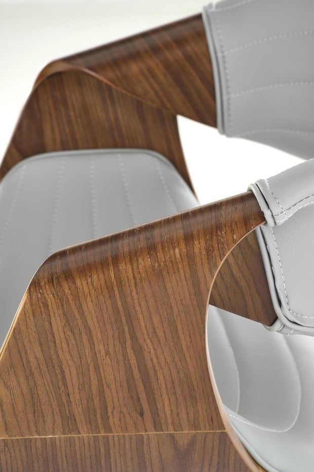 Sedia da pranzo in ecopelle K544 Grigio (5)