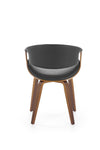 Sedia da pranzo in ecopelle K544 Nero (1)