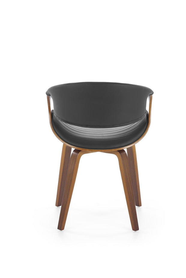 Sedia da pranzo in ecopelle K544 Nero (1)