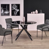 Sedia da pranzo in Ecopelle Kai-333 Grigio (1)