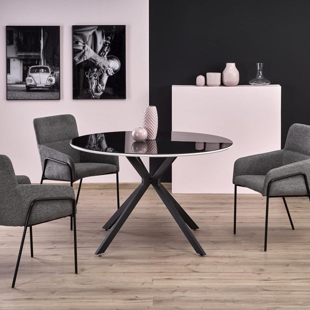 Sedia da pranzo in Ecopelle Kai-333 Grigio (1)
