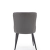 Sedia da pranzo in Ecopelle Kai-333 Grigio (5)