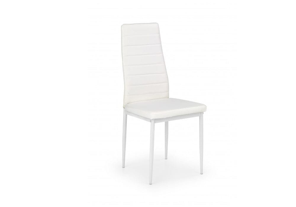 Sedia da pranzo in Ecopelle Kai-70 Bianco