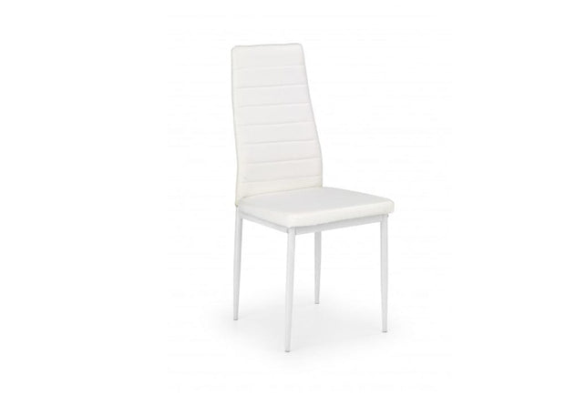 Sedia da pranzo in Ecopelle Kai-70 Bianco
