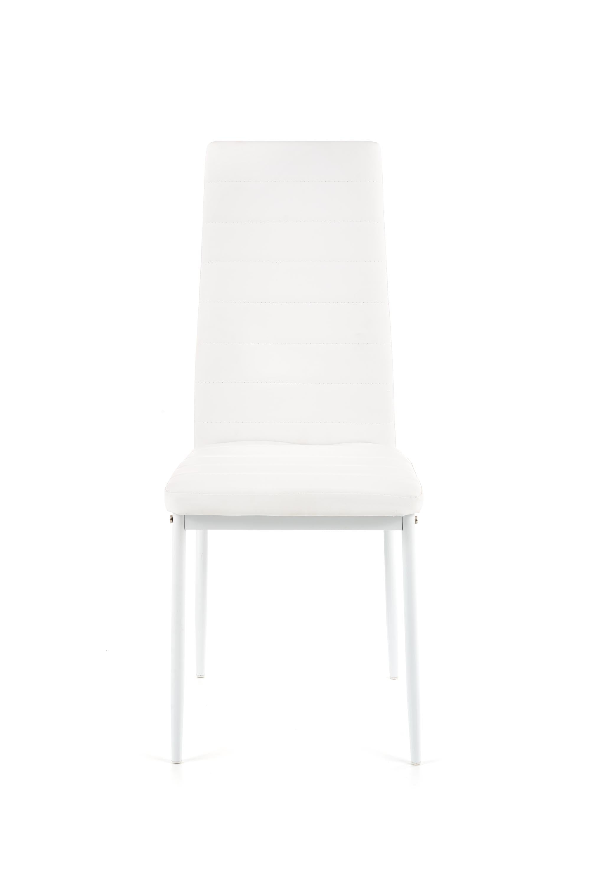 Sedia da pranzo in Ecopelle Kai-70 Bianco (1)