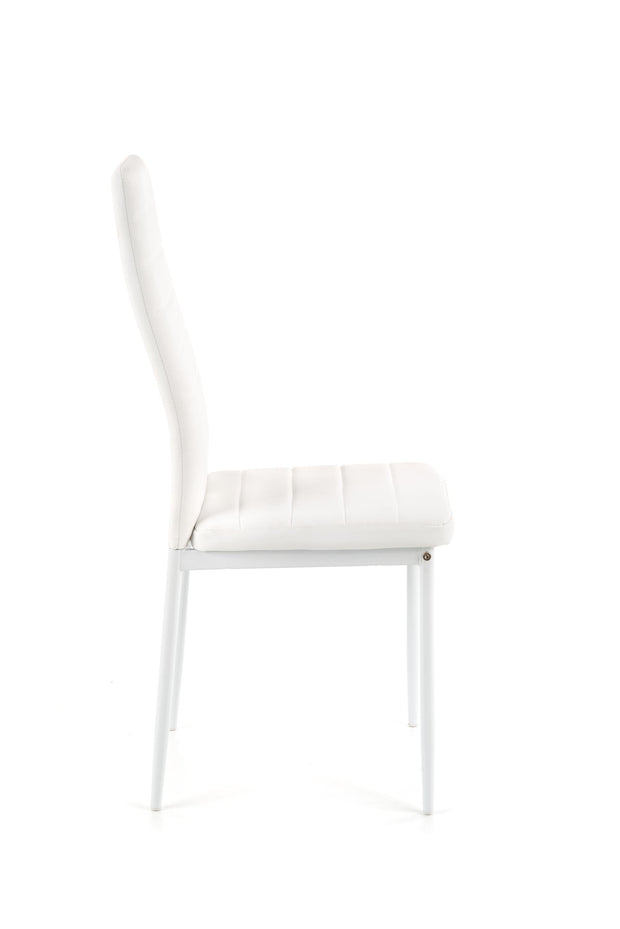 Sedia da pranzo in Ecopelle Kai-70 Bianco (2)