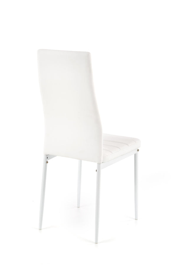 Sedia da pranzo in Ecopelle Kai-70 Bianco (3)