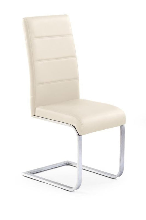 Sedia da pranzo in Ecopelle Kai-85 Crema