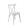 Sedia da pranzo in ecopelle Oliver Bianco (1)