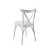 Sedia da pranzo in ecopelle Oliver Bianco (2)
