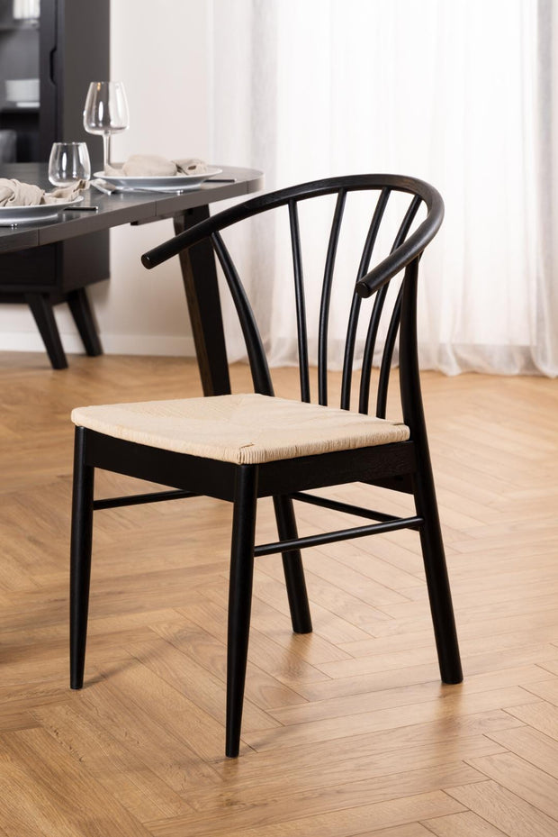 Actona Sedia da pranzo in legno Cassandra Bianco