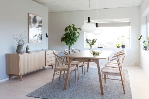 Actona Sedia da pranzo in legno I_York Bianco