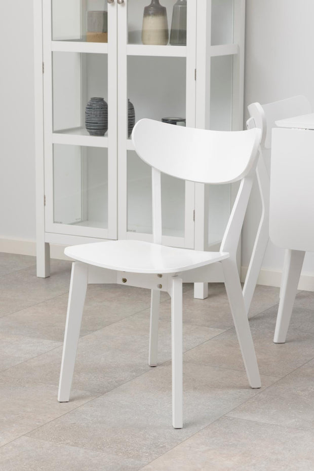 Actona Sedia da pranzo in legno Roxby Bianco