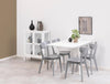 Actona Sedia da pranzo in legno Roxby Grigio