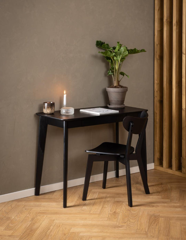 Actona Sedia da pranzo in legno Roxby Nero