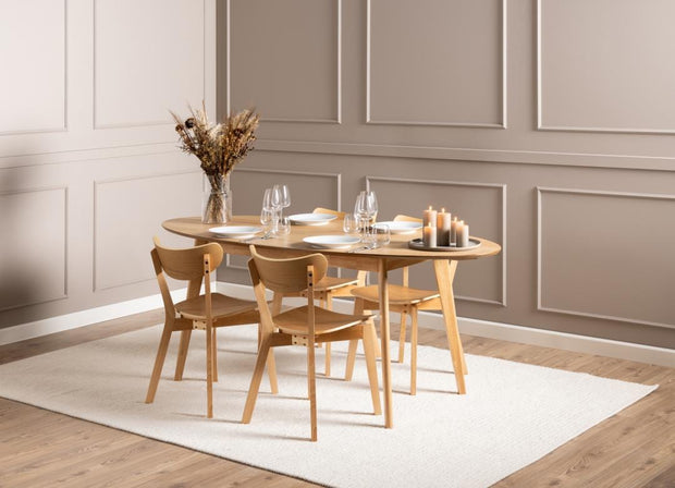 Actona Sedia da pranzo in legno Roxby Quercia