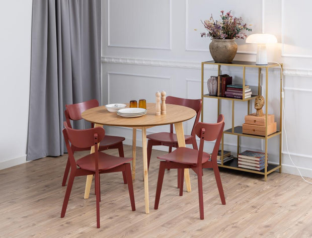 Actona Sedia da pranzo in legno Roxby Ruggine