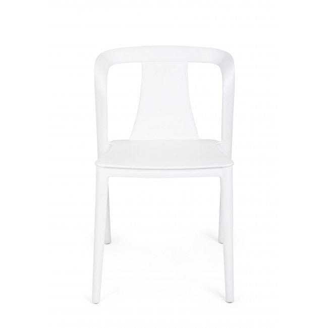 Sedia da pranzo in plastica Alyssa Bianco (1)