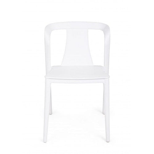 Sedia da pranzo in plastica Alyssa Bianco (1)