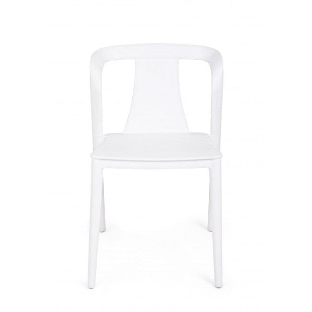 Sedia da pranzo in plastica Alyssa Bianco (1)