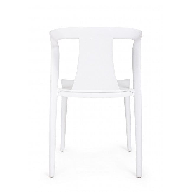 Sedia da pranzo in plastica Alyssa Bianco (2)