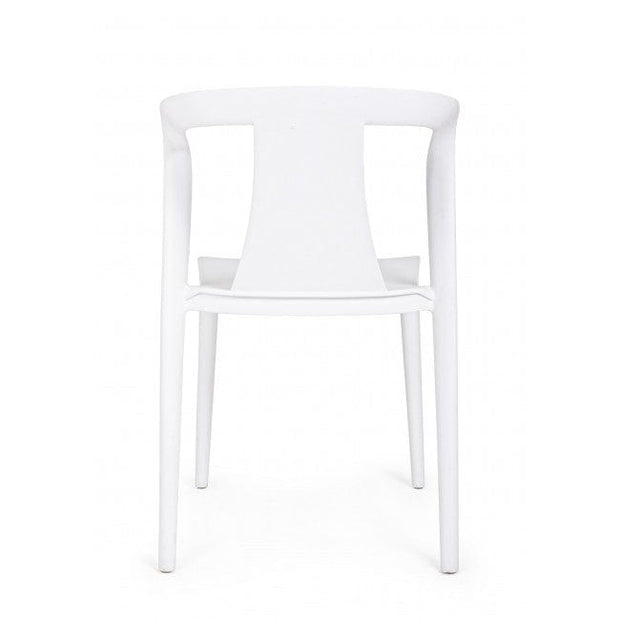 Sedia da pranzo in plastica Alyssa Bianco (2)