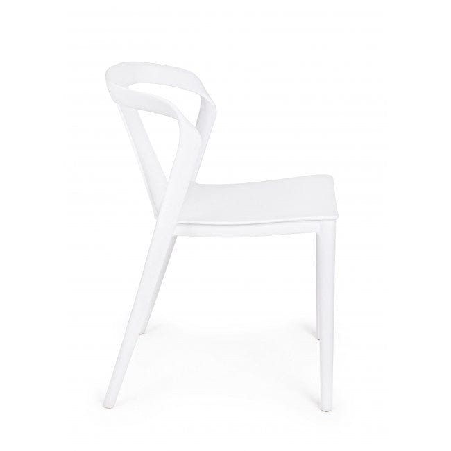 Sedia da pranzo in plastica Alyssa Bianco (3)