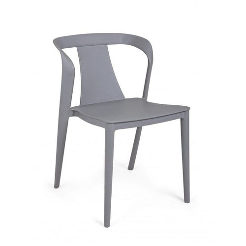 Sedia da pranzo in plastica Alyssa Grigio